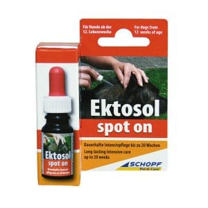 produkt v podobe kvapiek pre psov na účinnú ochranu pred parazitmi Ektosol spot on - pes 10ml